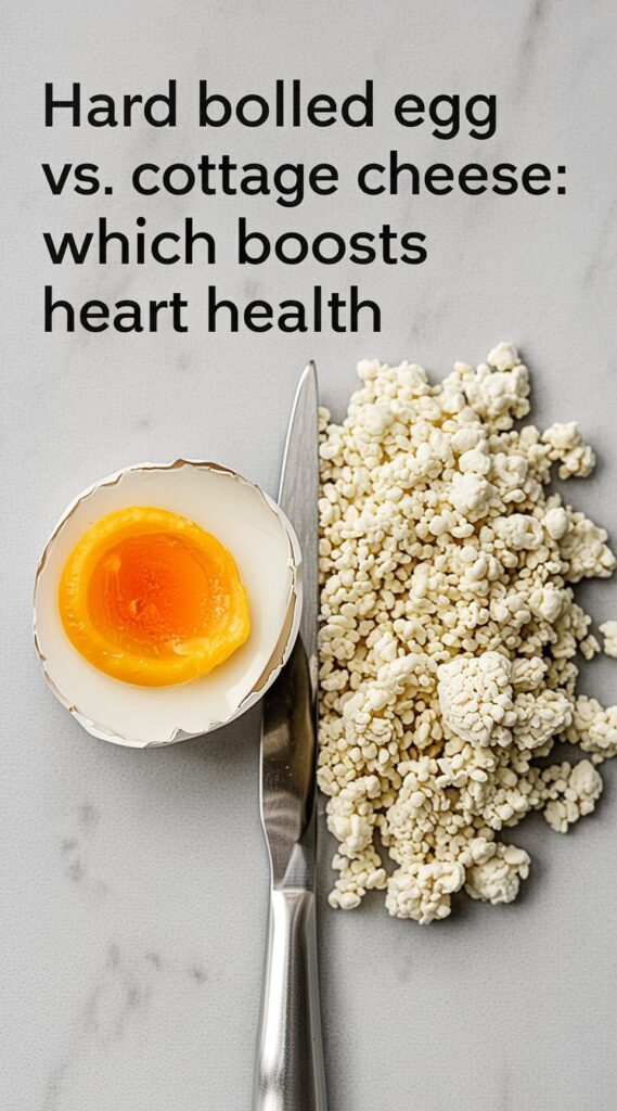 Hard boiled egg vs. cottage cheese